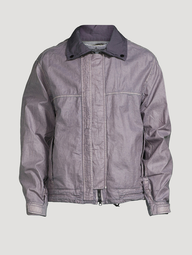 STONE ISLAND Linen Zip Jacket | Holt Renfrew STONE ISLAND Linen Zip Jacket | Holt Renfrew