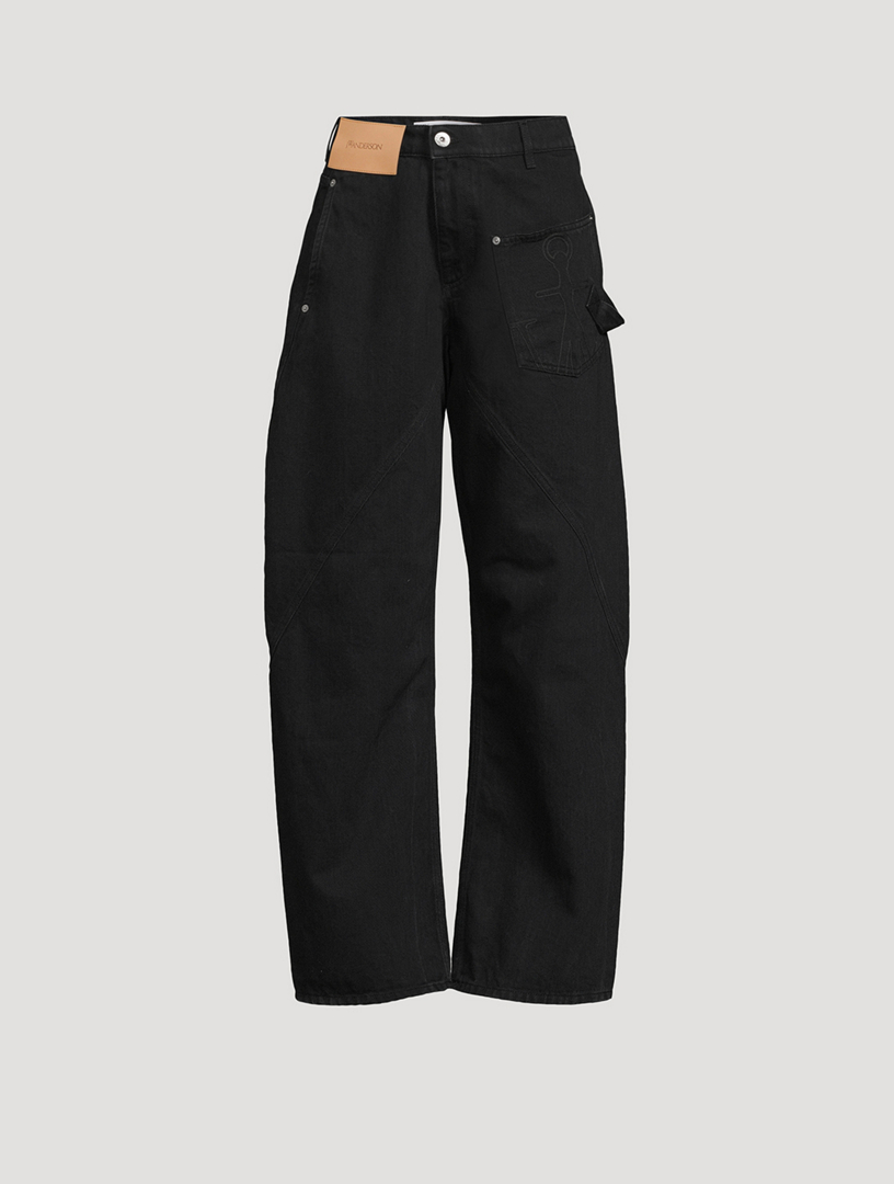 Twisted Workwear Wide-Leg Jeans