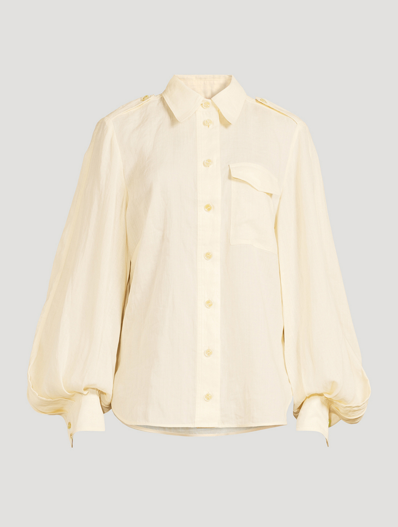 Illuminate Puff-Sleeve Shirt