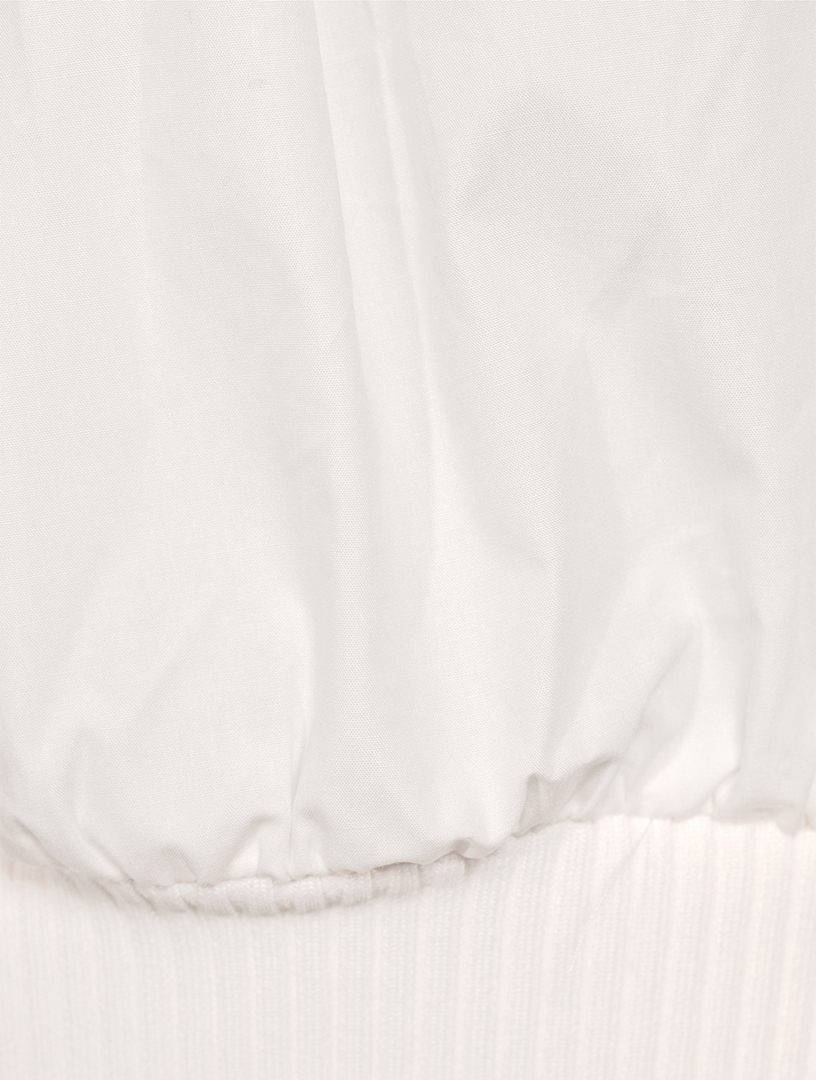Cropped Poplin Blouse