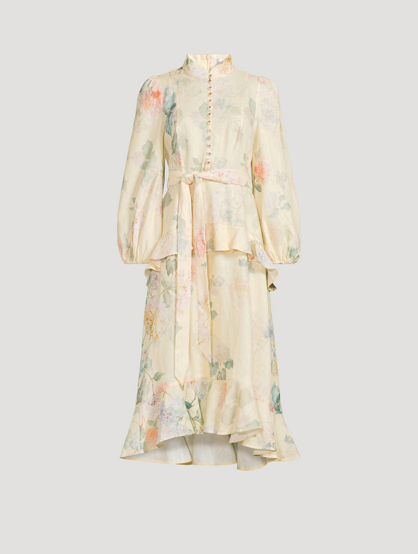 Illuminate Puff-Sleeve Dress In Floral Print