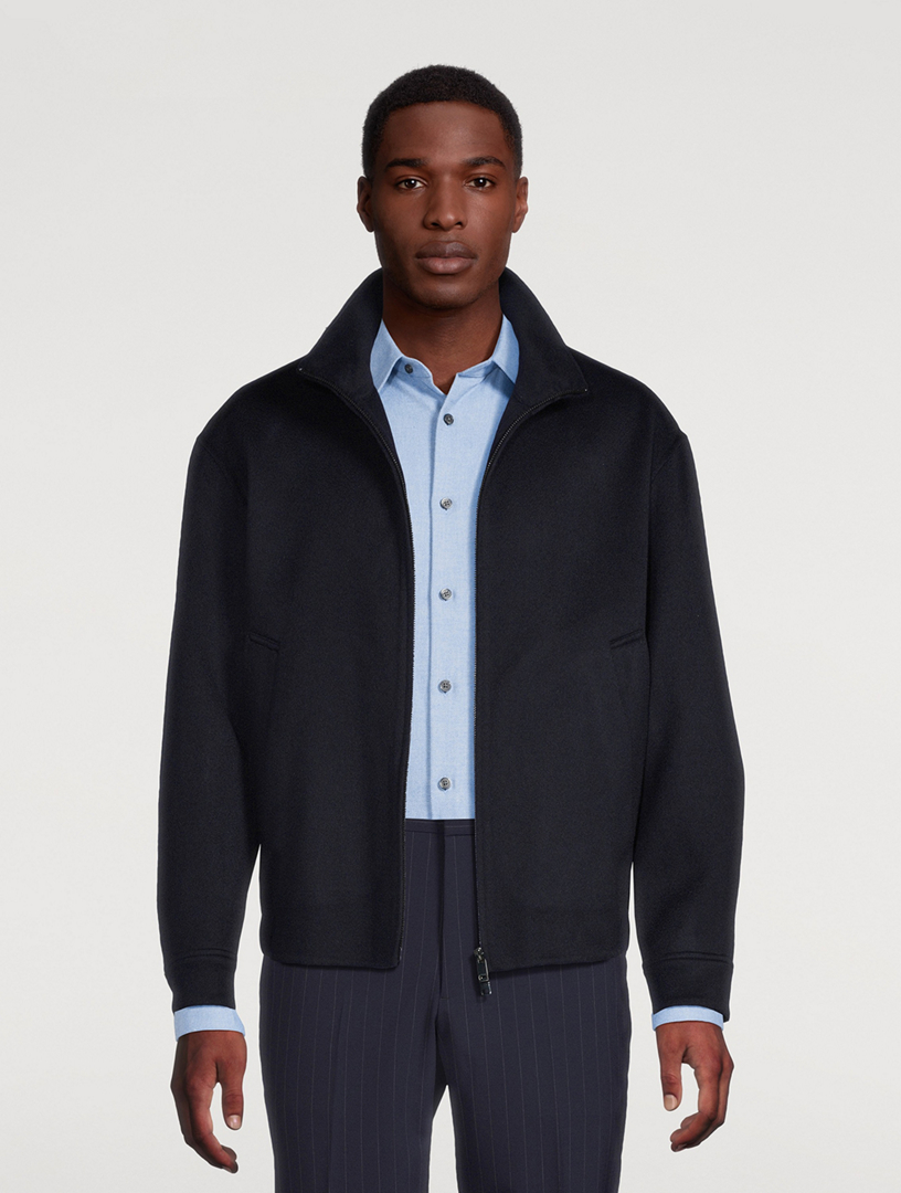 THEORY Double-Face Wool And Cashmere Zip Jacket | Holt Renfrew