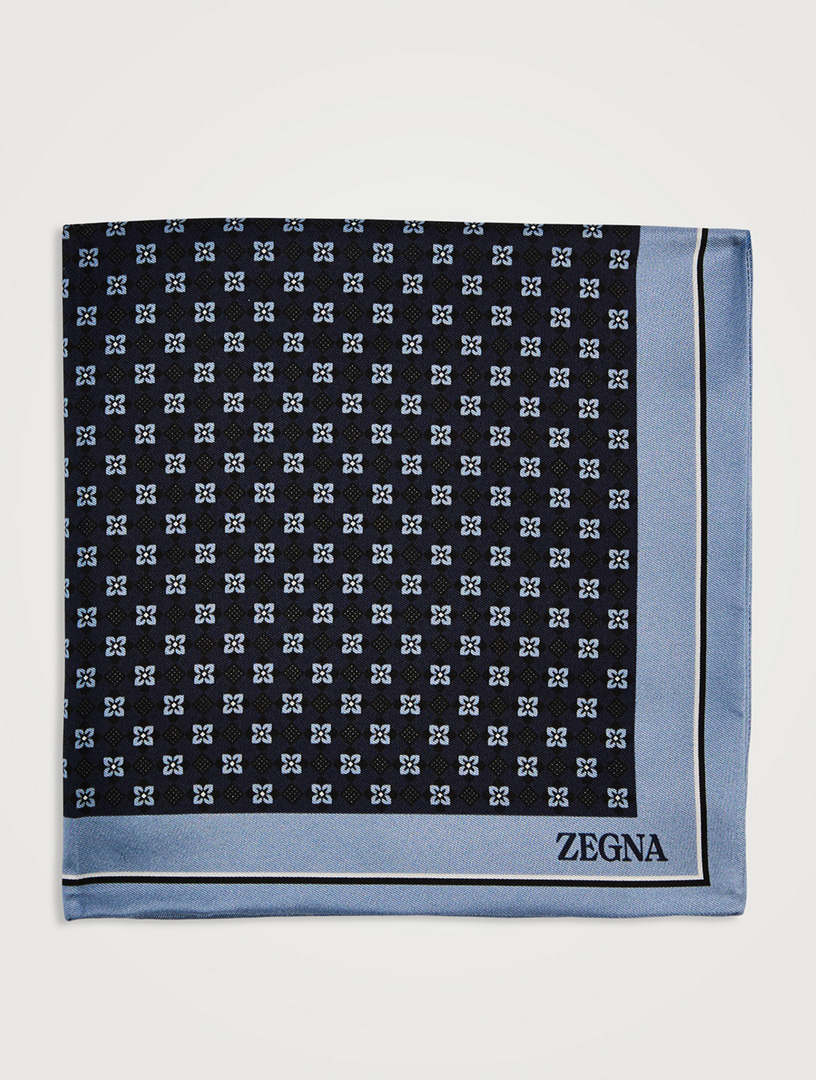 Silk Pocket Square In Floral Print