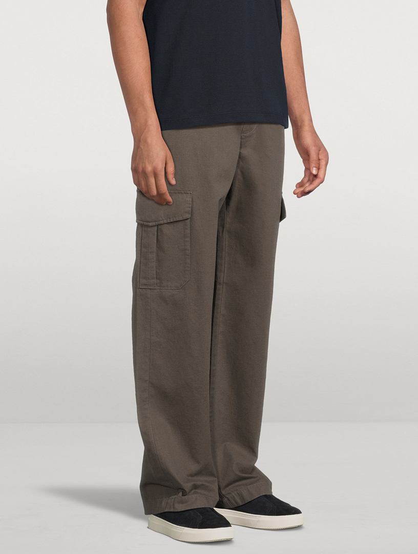 VINCE Cotton And Linen Relaxed Cargo Pants | Holt Renfrew