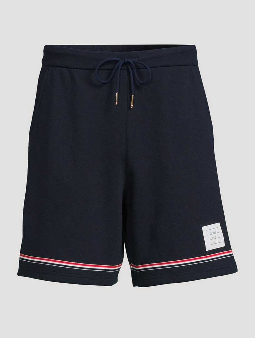 Tricolour-Trim Shorts