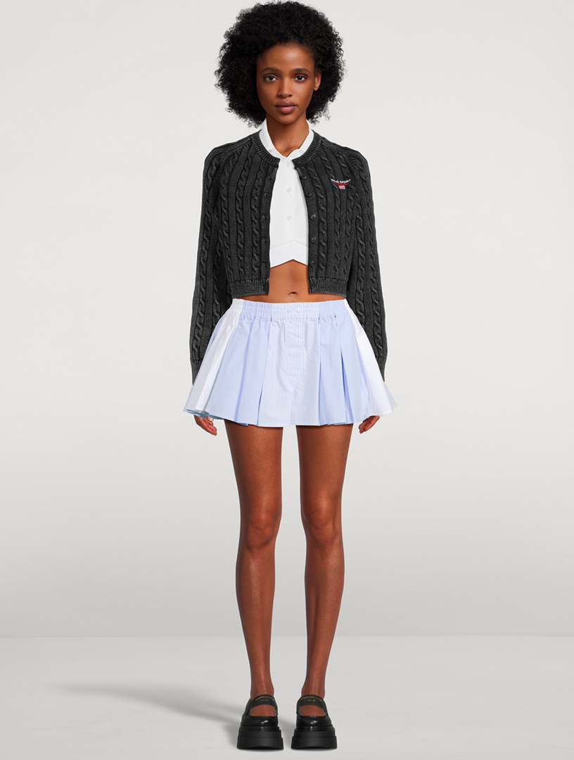 【送料&関税込】Alexander Wang Pleated Boxer Romper Silk Boxer Romper Dark Iris | The Webster
