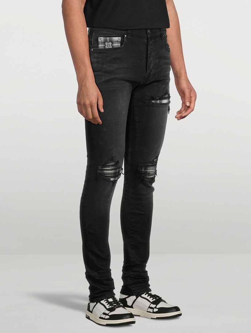 MA Quad Plaid MX1 Slim-Fit Jeans