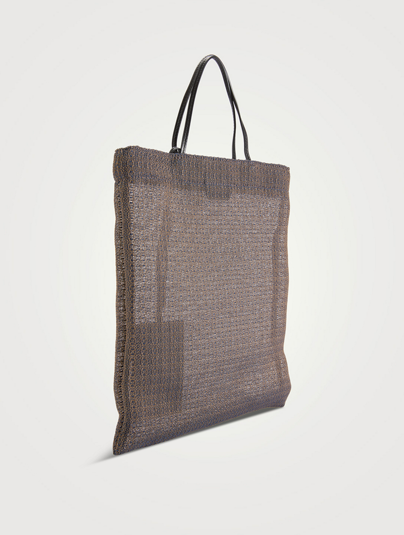 【関税&送料込】The Row Borsa Shopping Barn Mini Barn Mini Tote Bag White in Mesh – The Row