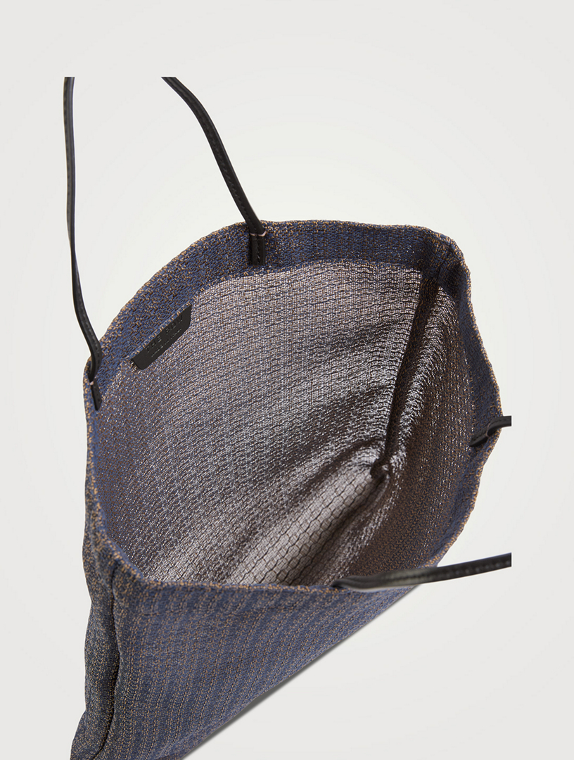 【The Row】 Barn Mini striped mesh tote bag Barn Mini striped mesh tote bag in multicoloured - The Row