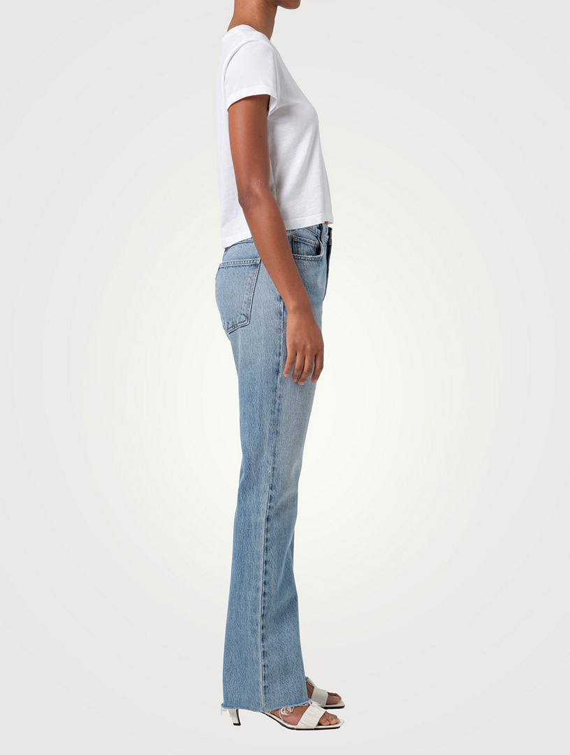 【送料&関税込】AGOLDE Flared Leg Jeans AGOLDE Clara Low-Rise Baggy Flare Jeans | Liberty