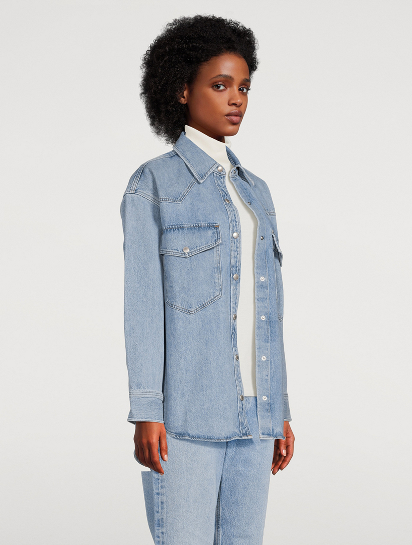 AGOLDE Lotta Denim Shirt | Holt Renfrew
