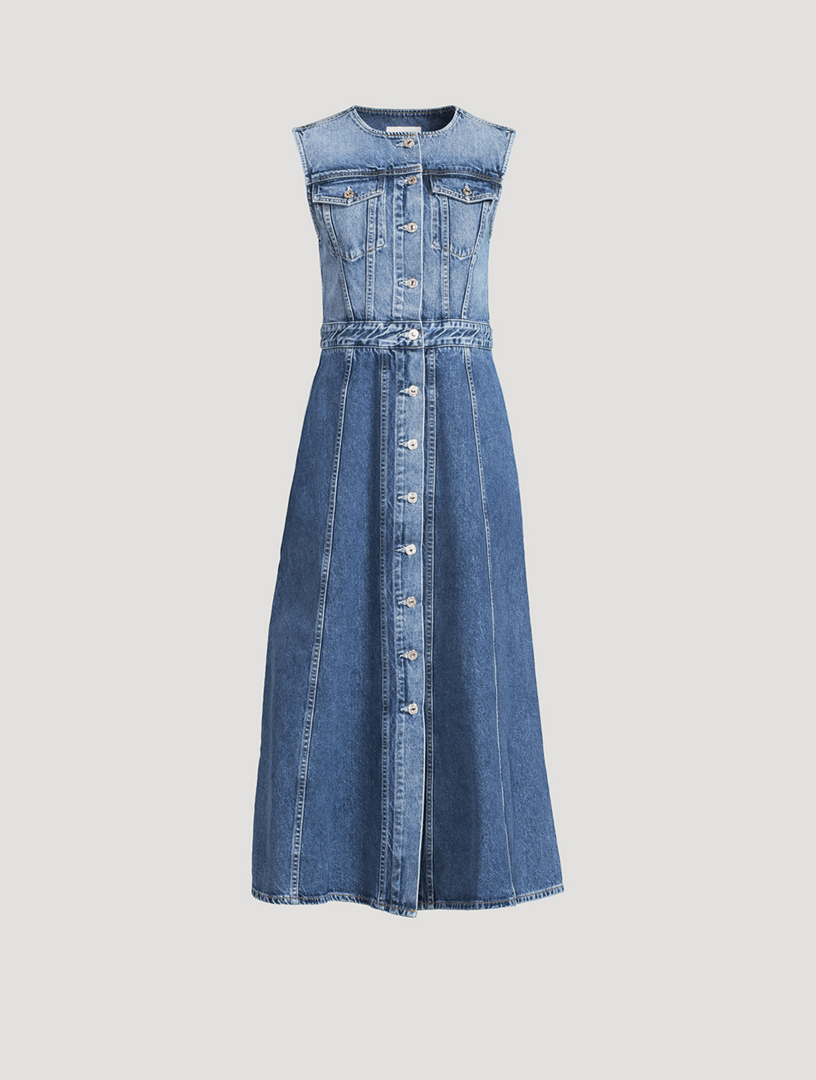 Idalene Denim Midi Dress