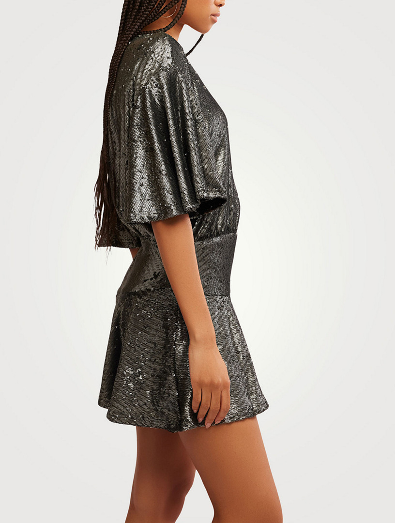 mini backless dress Mini Lace Halter Neck Backless Chiffon Homecoming Dress