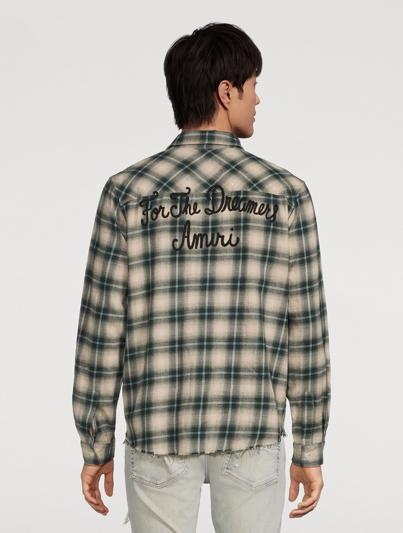 AMIRI AMIRI Shotgun Flannel Shirt | Holt Renfrew