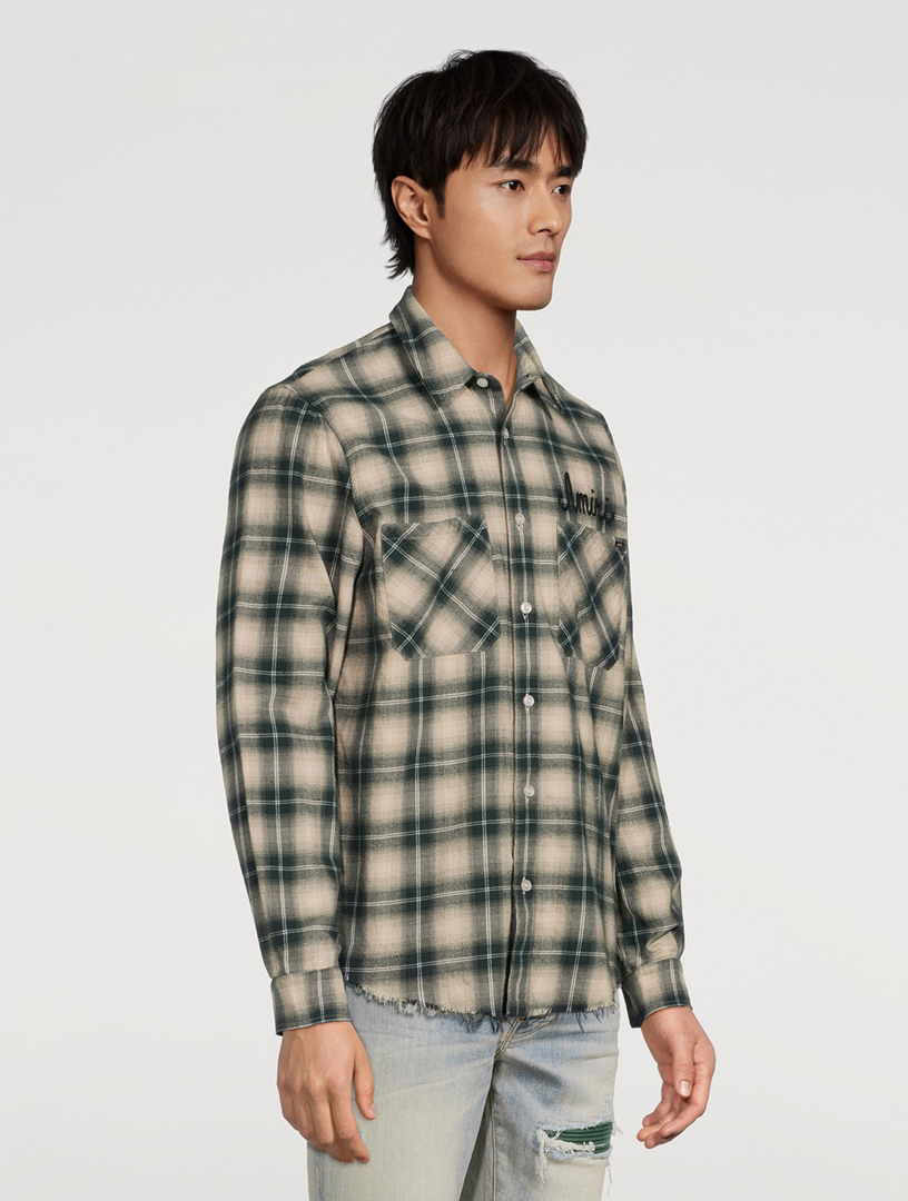 AMIRI AMIRI Shotgun Flannel Shirt | Holt Renfrew