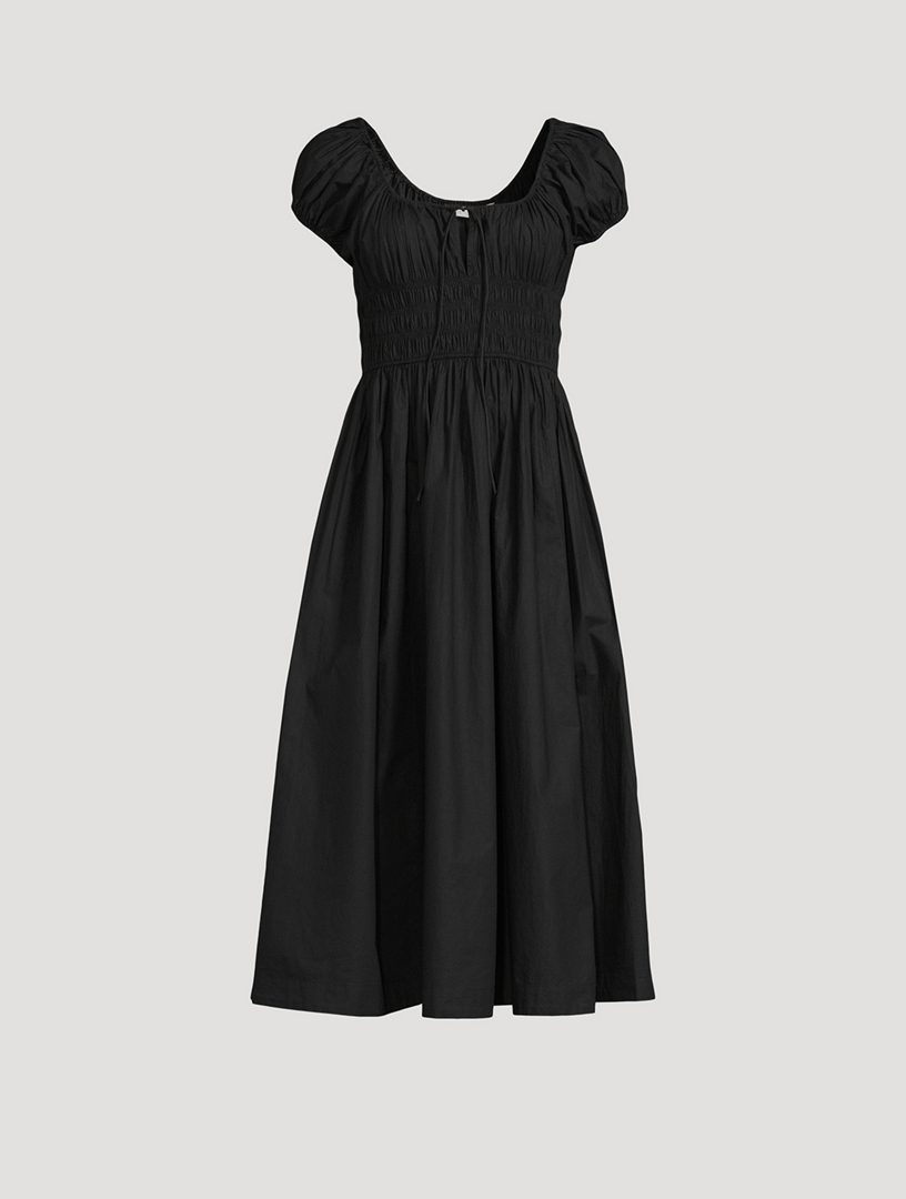 DÔEN Quinn Smocked Midi Dress Holt Renfrew