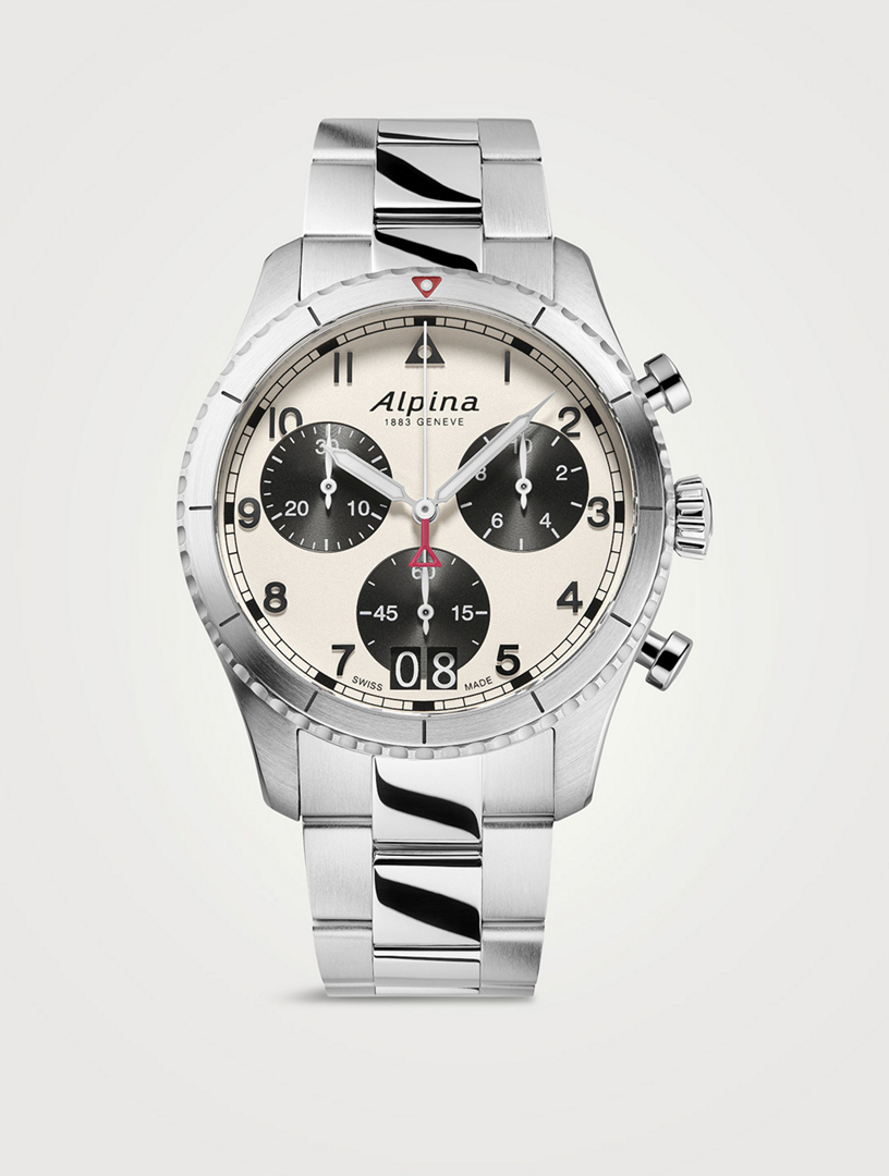 Montre-bracelet Startimer Pilot Chronograph Big Date en acier inoxydable