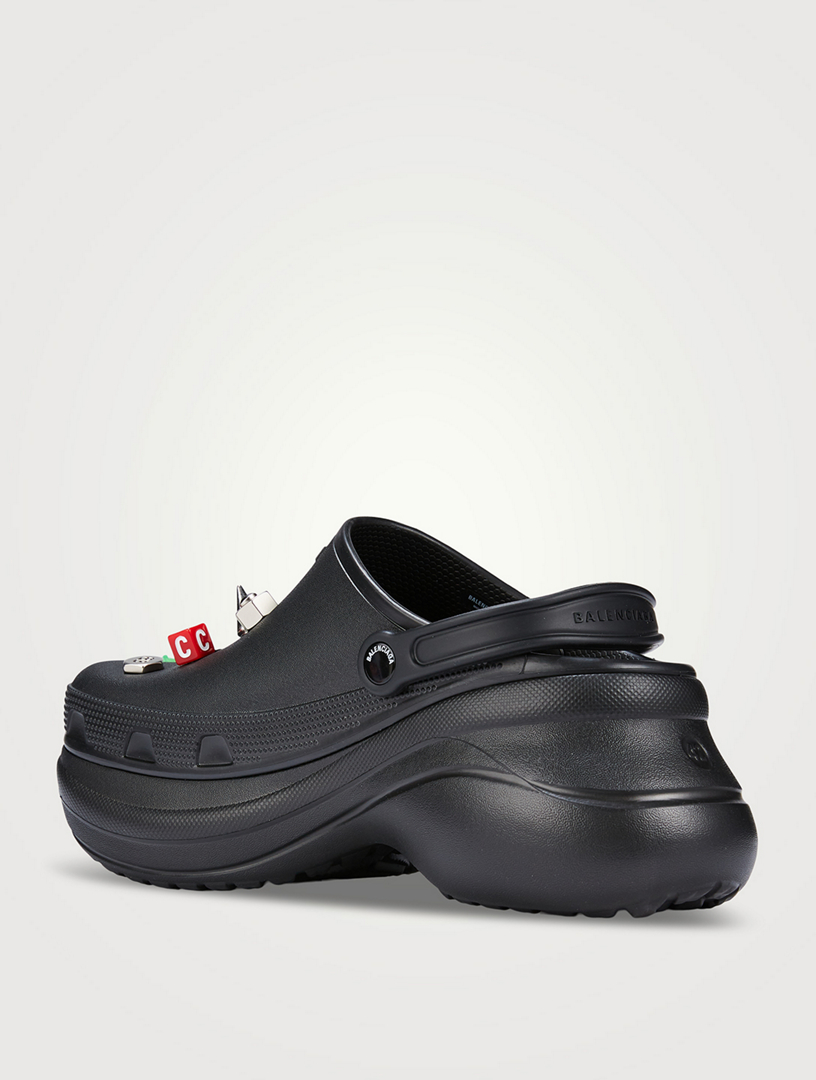 サンダル・ミュール Balenciaga Black Crocs Jibbitz Black Crocs Edition Jibbitz Mules by Balenciaga on Sale