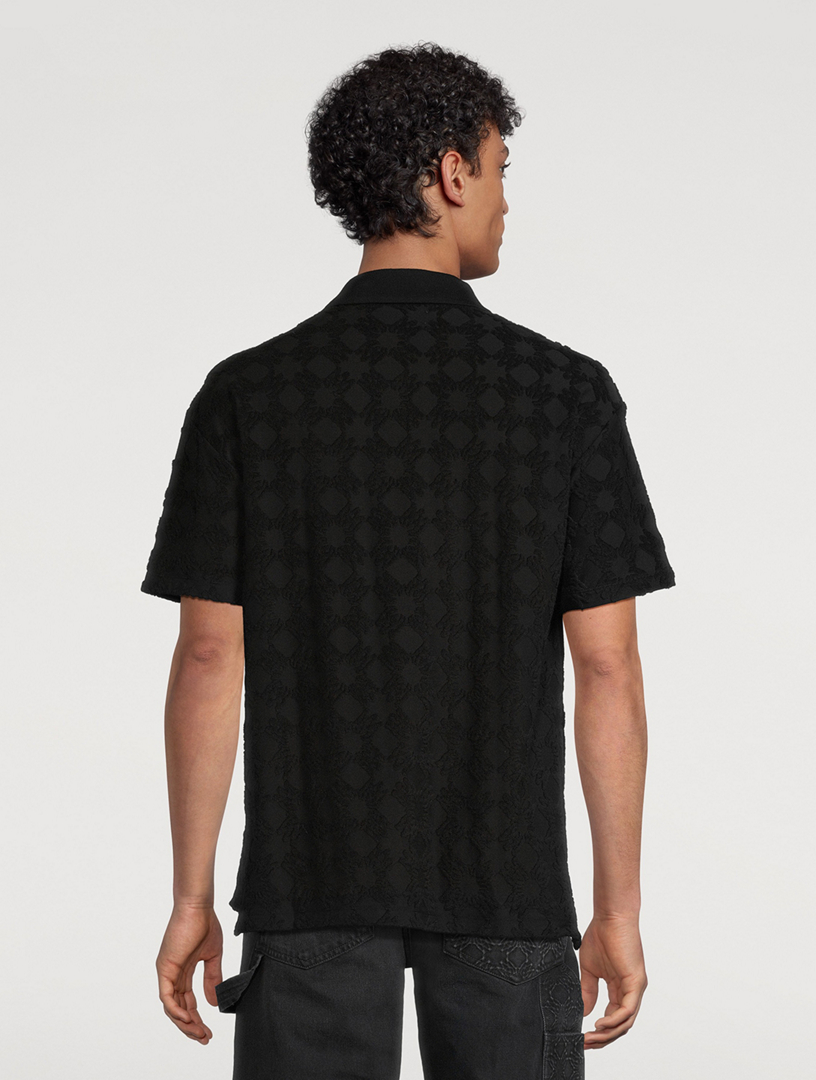 AMIRI MA Quad Towelling Polo Shirt | Holt Renfrew