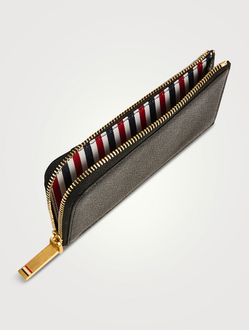【送料&関税込】Thom Browne Zipped Wallet THOM BROWNE Leather Half-Zip Wallet | Holt Renfrew
