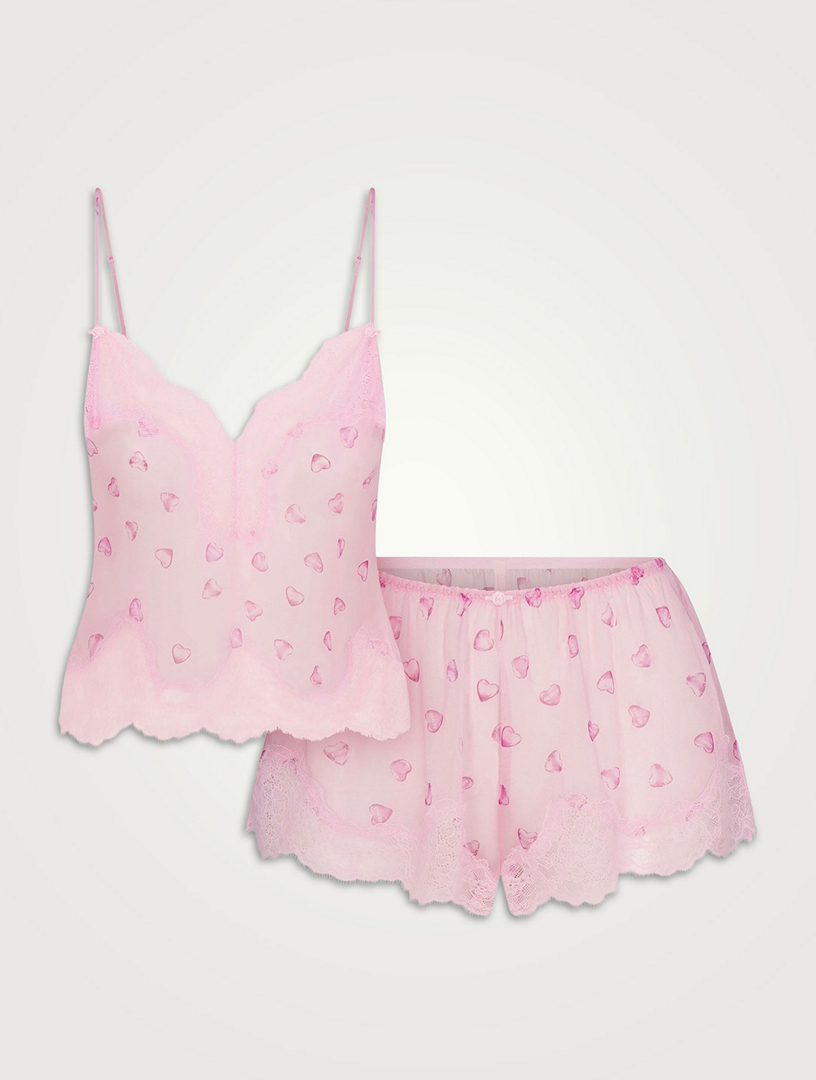 SKIMS Romance Lace Cami And Shorts Set