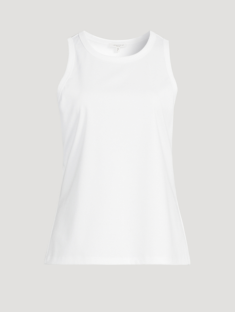 SACAI Jersey x Nylon Twill Mix Tank Top | Holt Renfrew
