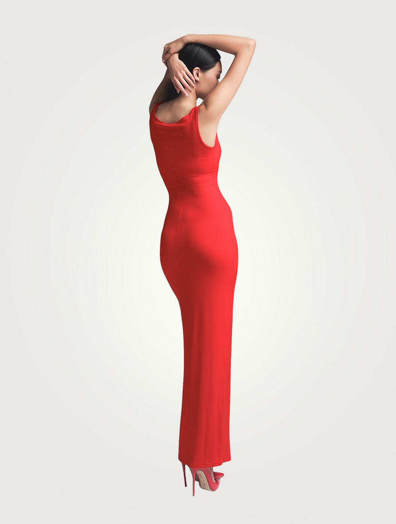 SKIMS Soft Lounge Lace Long Dress With Bralette | Holt Renfrew