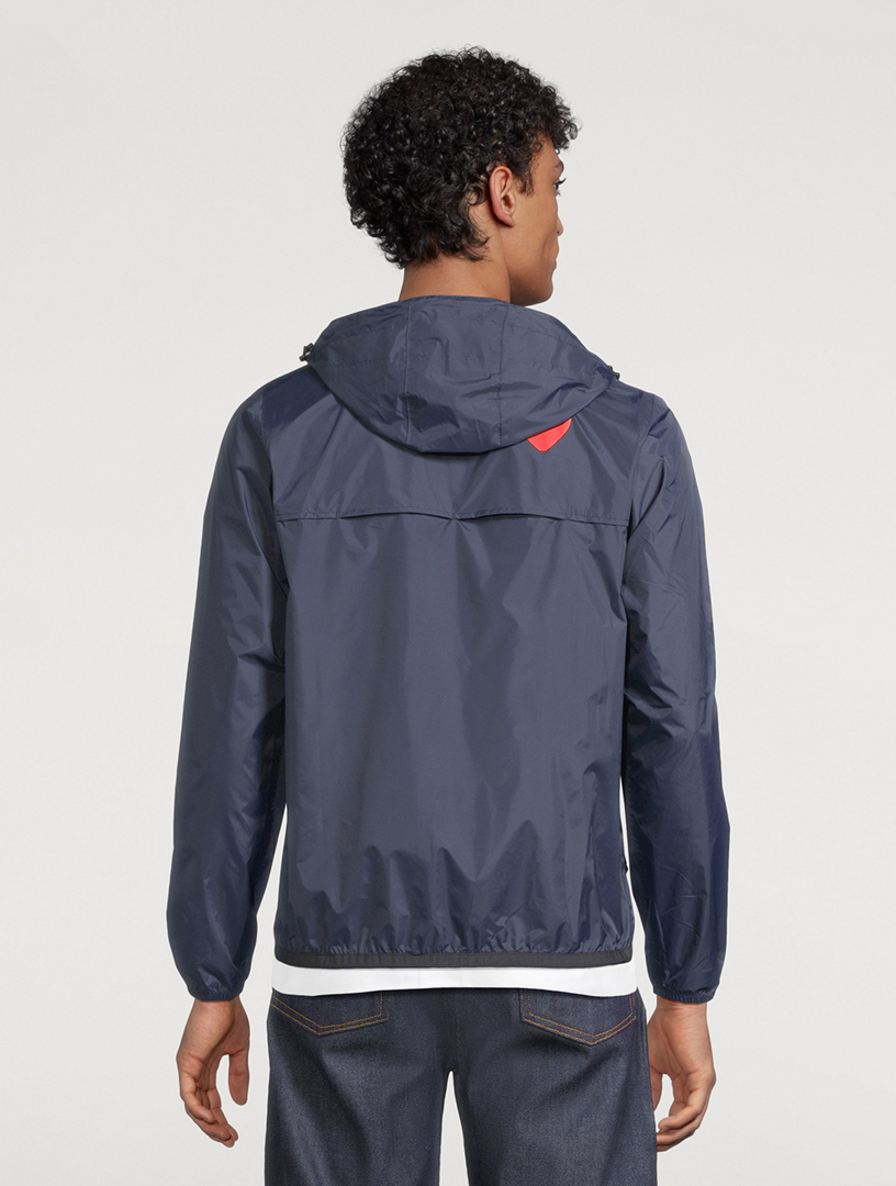 COMME DES GARÇONS PLAY K-Way Nylon Zip Jacket With Hood | Holt Renfrew