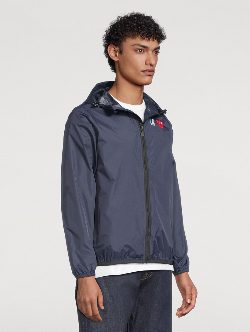 COMME DES GARÇONS PLAY K-Way Nylon Zip Jacket With Hood | Holt Renfrew