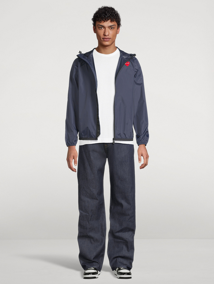 COMME DES GARÇONS PLAY K-Way Nylon Zip Jacket With Hood | Holt Renfrew