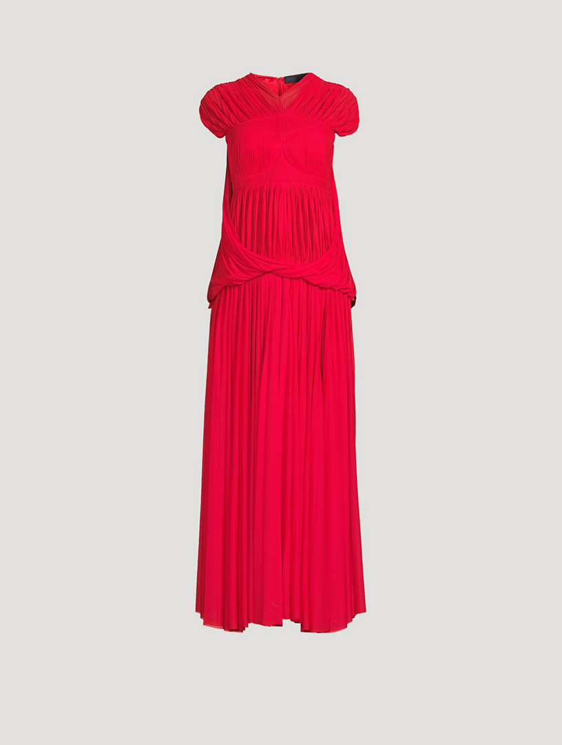 Rumi Pleated Jersey Dress