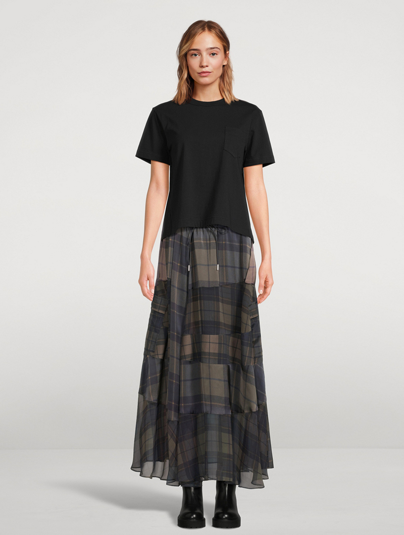 sacai 国内買付 Plaid Print Skirt Plaid Print Skirt | sacai Official Store サカイ オフィシャル