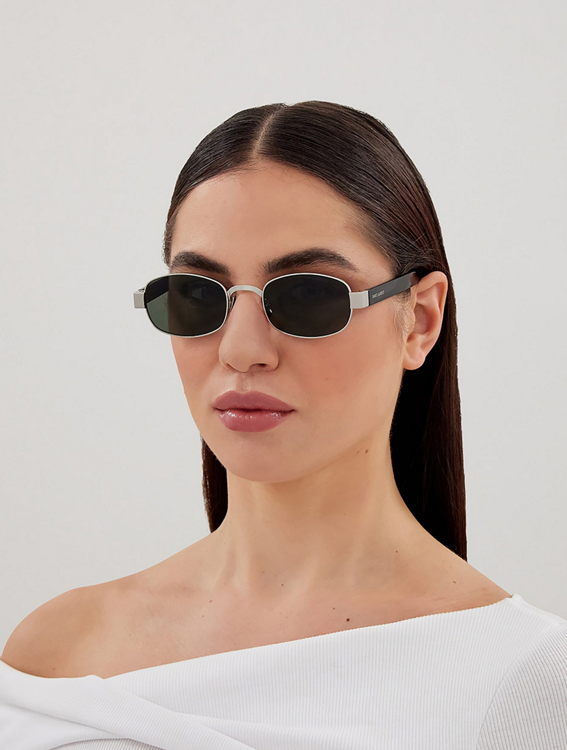 SAINT LAURENT SL 706 Oval Sunglasses | Holt Renfrew