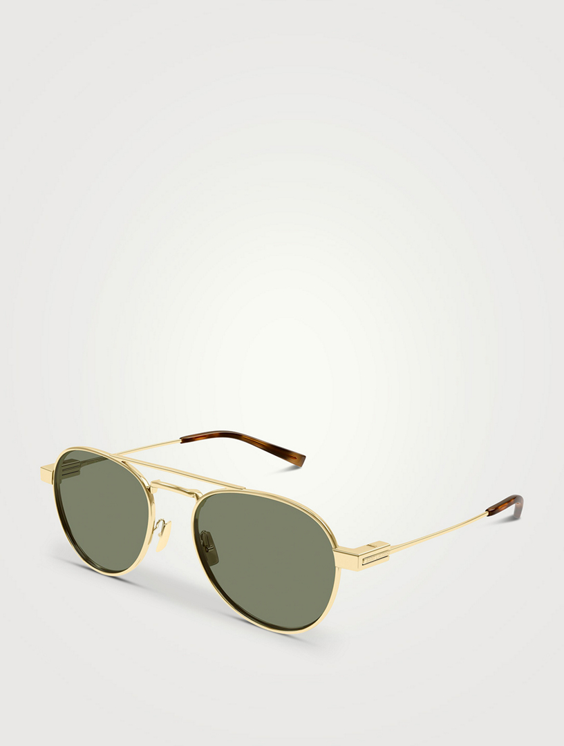 SAINT LAURENT SL 708 Aviator Sunglasses | Holt Renfrew display picture 2