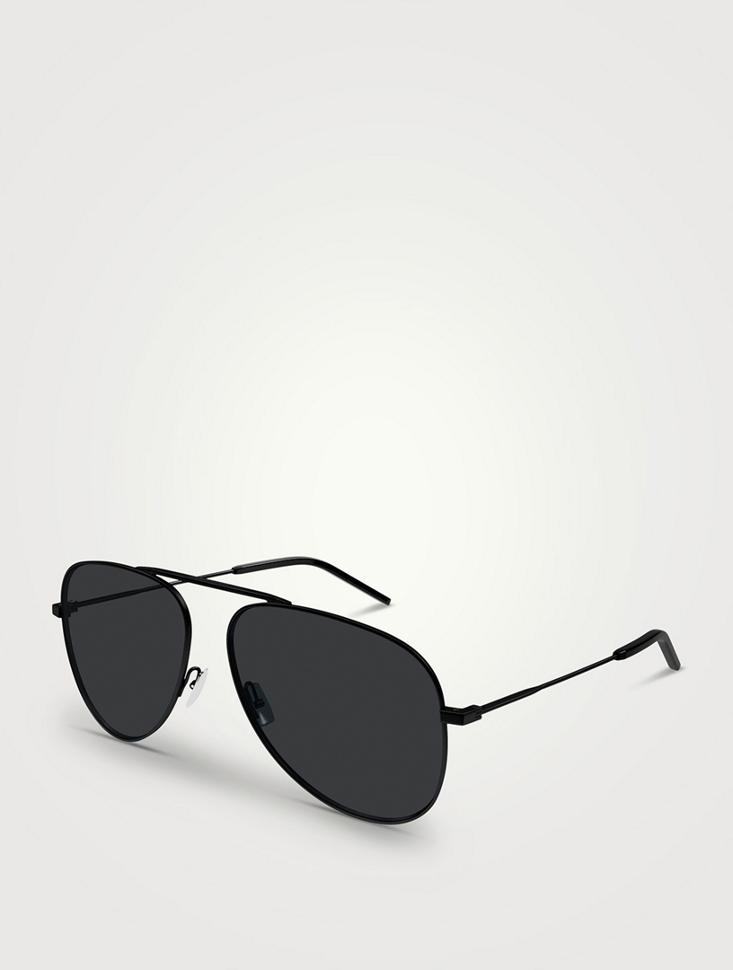 SAINT LAURENT SL 800 Aviator Sunglasses | Holt Renfrew