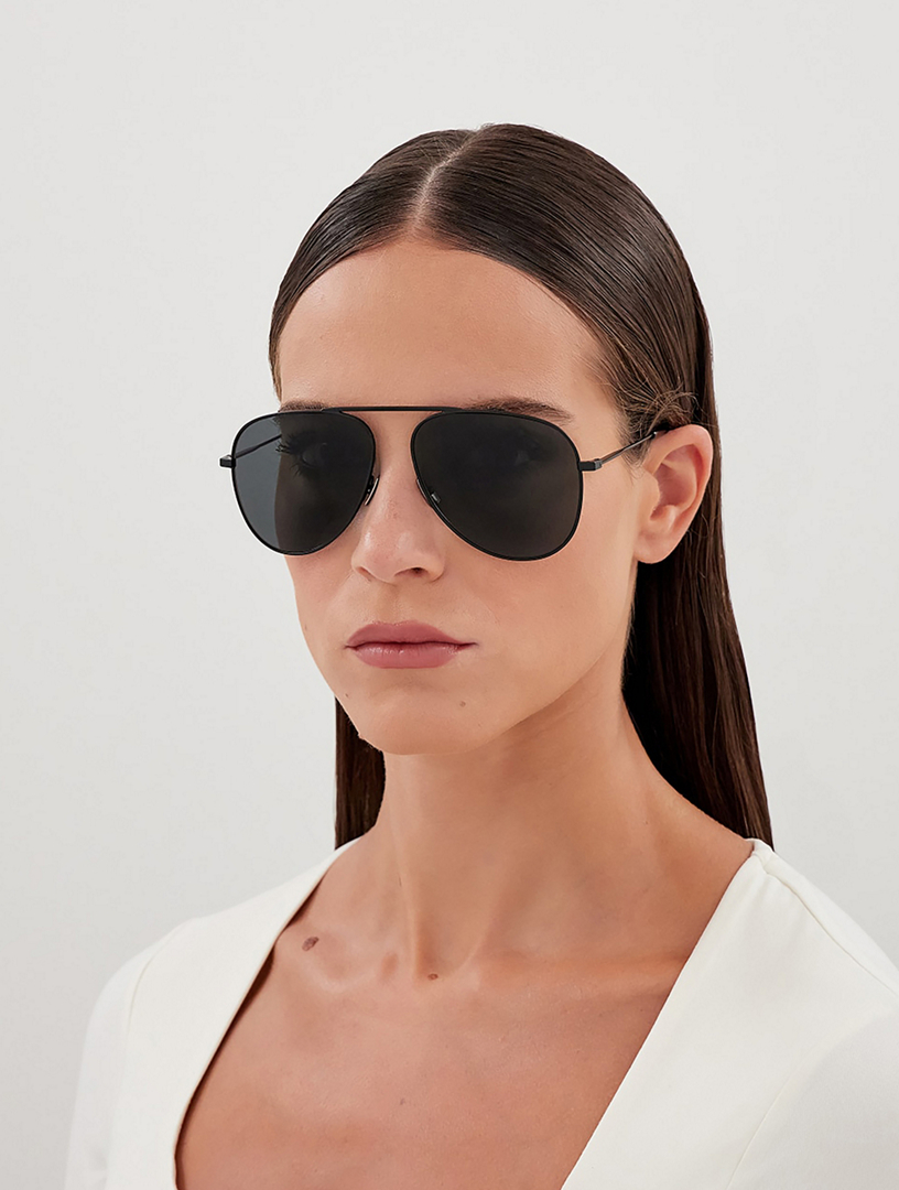 サングラス SL 800 SUNGLASSES SAINT LAURENT SL 800 Aviator Sunglasses | Holt Renfrew