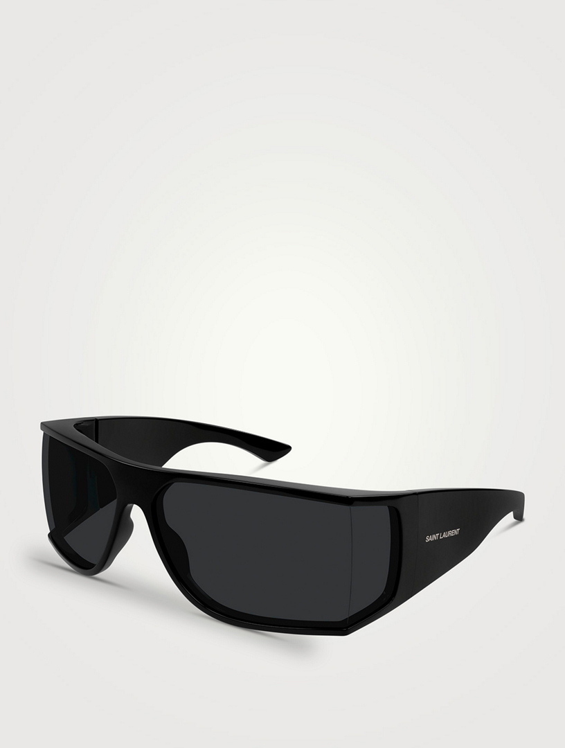 saint laulent クラヴァット　黒×白 SAINT LAURENT SL 806 Shield Sunglasses | Holt Renfrew