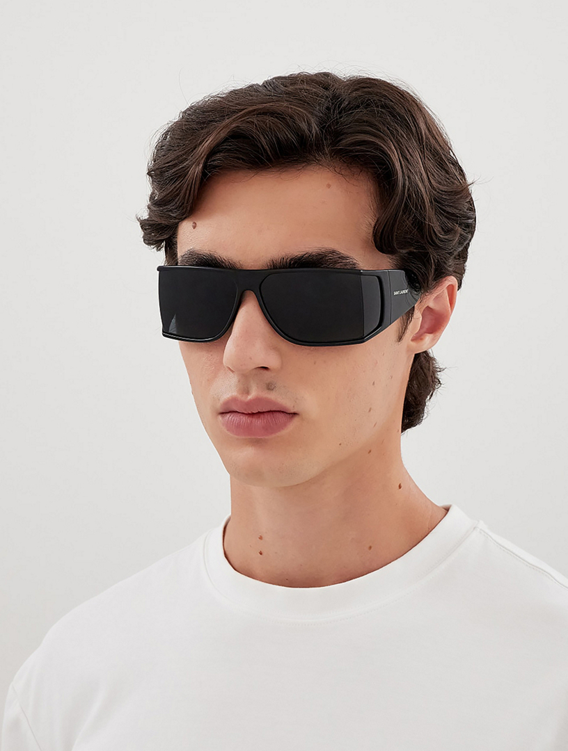 た*ょ様 SAINTLAURENT SAINT LAURENT SL 806 Shield Sunglasses | Holt Renfrew