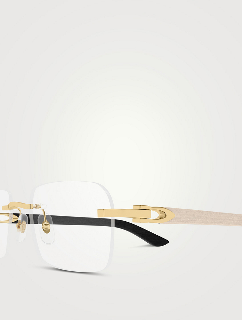 希少】Cartier Glasses Rimless Single Point Cartier Rimless