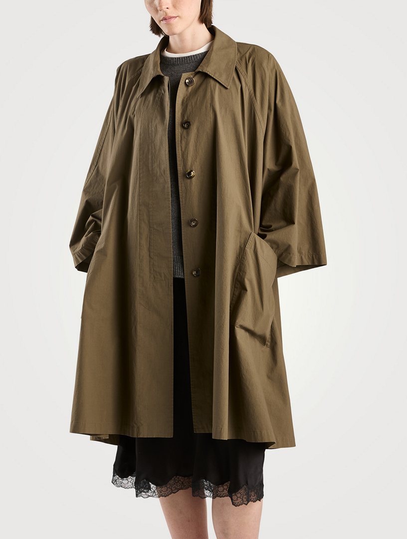 【THE ROW】今期leins coatオリーブ色　コート THE ROW Leins Trapeze Jacket | Holt Renfrew