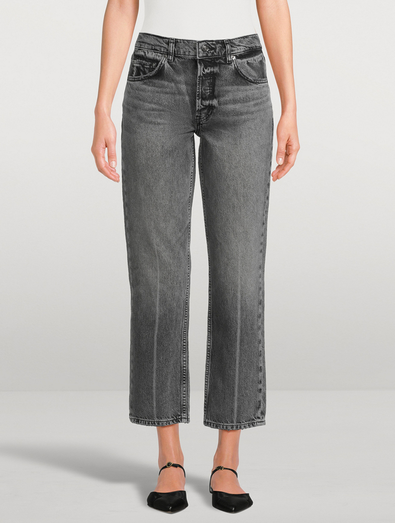 【関税込み】ANINE BING グレー Kate ジーンズ ANINE BING Kate Jeans | Grey | FARFETCH