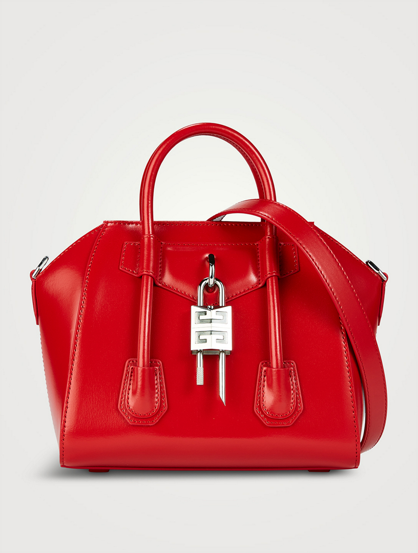 【関税＆送料込み】Givenchy Antigona Lock Mini Handbag GIVENCHY Mini Antigona Leather Bag With Lock | Holt Renfrew