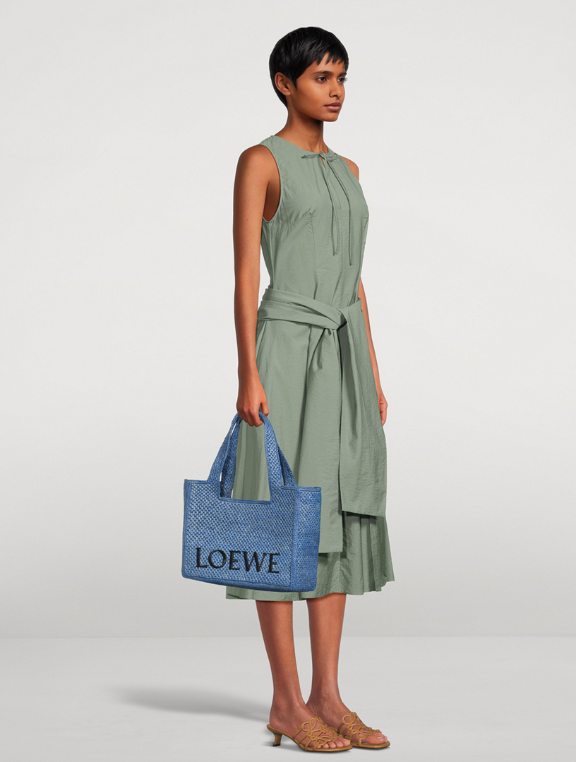【LOEWE】 Paula's Ibiza logo raffia tote bag LOEWE Loewe x Paula's Ibiza Medium Raffia Tote Bag | Holt