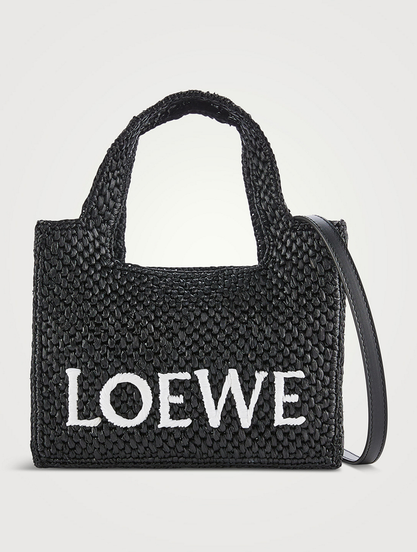 LOEWE Loewe x Paula's Ibiza Mini Font Raffia Tote Bag | Holt