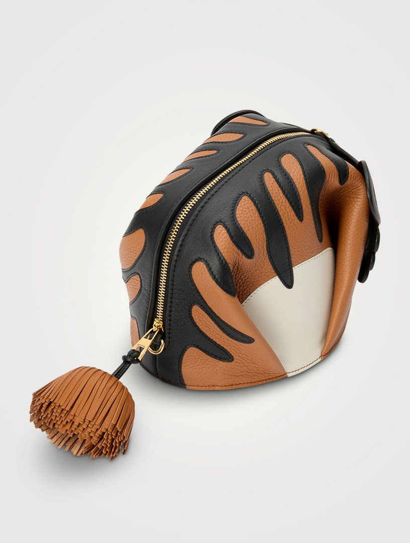 LOEWE Loewe x Paula's Ibiza Tiger Leather Crossbody Bag