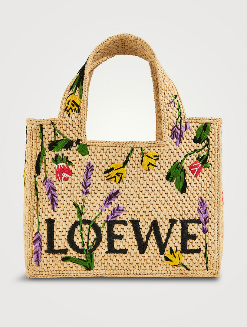 Sac fourre-tout Font en raphia LOEWE x Paula's Ibiza, petit