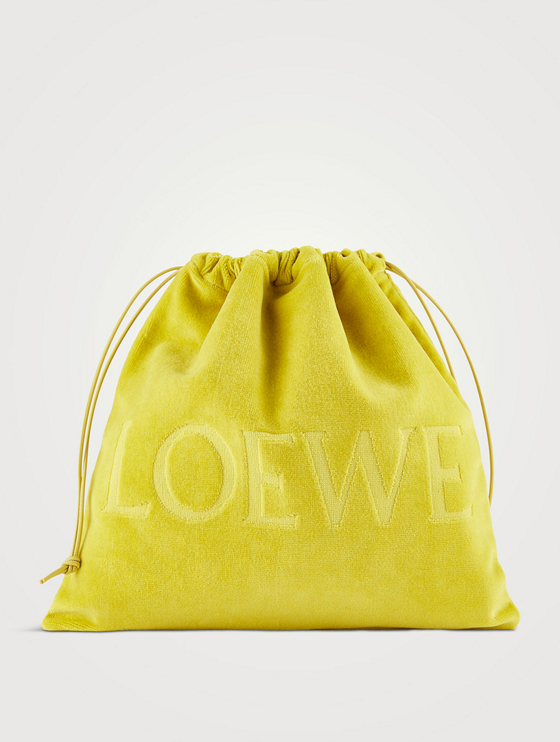 Loewe x Paula's Ibiza Terry Drawstring Pouch