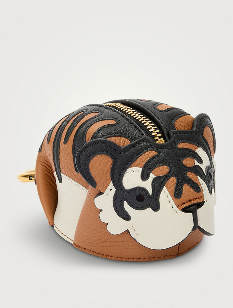 Loewe x Paula's Ibiza Tiger Leather Charm Coin Pouch