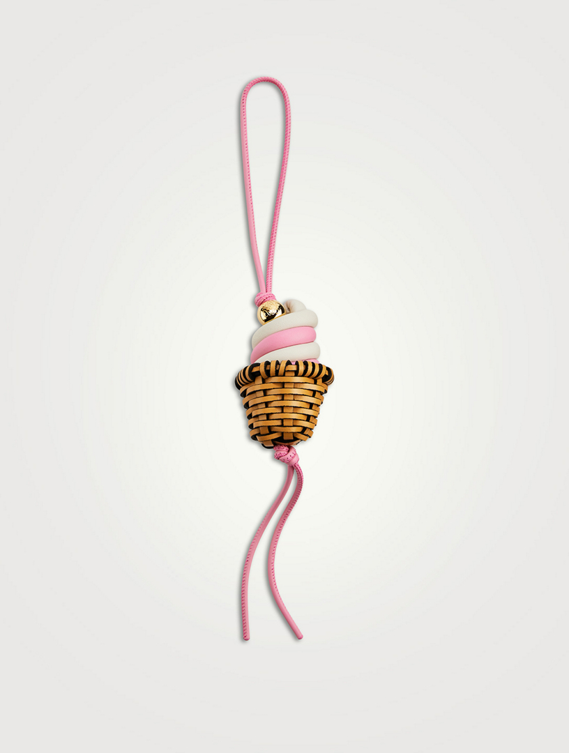 【LOEWE】Paula's Ibiza★アイスクリーム レザー バックチャーム LOEWE Loewe x Paula's Ibiza Ice Cream Leather Bag Charm