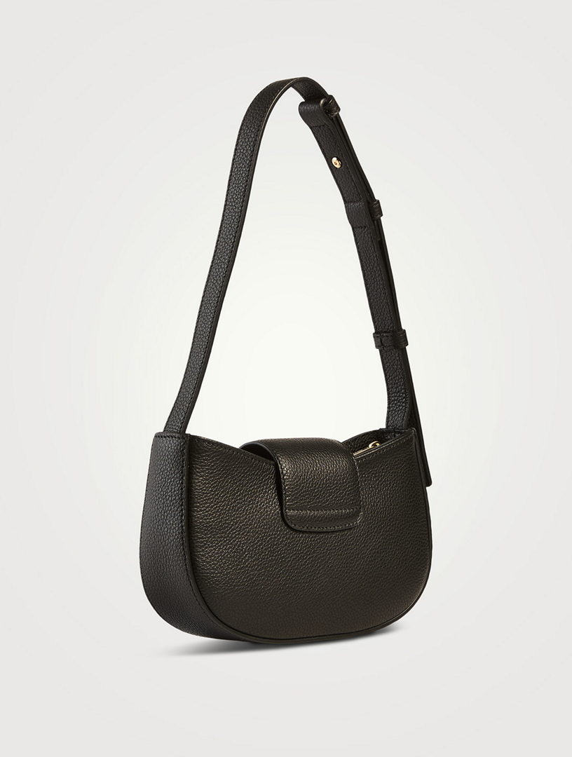 ■FERRAGAMO■ Mini Double Gancini Shoulder Bag Black Flame R Ferragamo Double Gancini Mini Bag Black/Flame Red | Rustan's